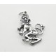 Sterling Silver 3D Leo Charm - Sterling Silver Zodiac Charm