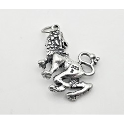 Sterling Silver 3D Leo Charm - Sterling Silver Zodiac Charm