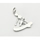 Sterling Silver Surfer Pendant