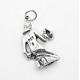 Sterling Silver 3D Virgo Charm - Sterling Silver Zodiac Charm