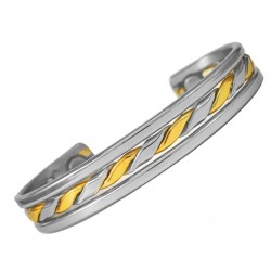 Sergio Lub Magnetic Copper Cuff Bracelet - Tournament Mirror Polish