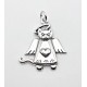 Sterling Silver Cat Angel Charm or Pendant
