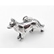 Sterling Silver 3D German Shephard Dog Charm