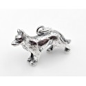 Sterling Silver 3D German Shephard Dog Charm