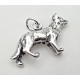 Sterling Silver 3D German Shephard Dog Charm