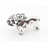 Sterling Silver 3D Bulldog Dog Charm