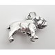 Sterling Silver 3D Bulldog Dog Charm