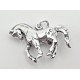 Sterling Silver 3D Horse Charm