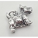 Sterling Silver 3D Scottish Terrier Dog Charm