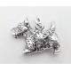 Sterling Silver 3D Scottish Terrier Dog Charm