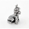 Sterling Silver 3D Golden Doodle Dog Charm