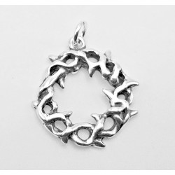 Sterling Silver Crown of Thorns Charm