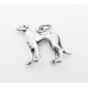 Sterling Silver 3D Greyhound Dog Charm