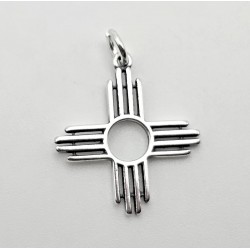 Sterling Silver Zia Symbol Charm