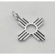 Sterling Silver Zia Symbol Charm