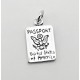Sterling Silver Passport Charm