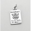 Sterling Silver Passport Charm