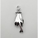 Sterling Silver Crossed Fingers Charm