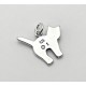 Sterling Silver Black Cat Charm