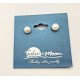 Sterling Silver Pearl Earrings 6MM