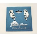 Sterling Silver Kokopelli Earrings