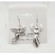 Sterling Silver Angel Dangle Earrings
