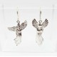 Sterling Silver Angel Dangle Earrings
