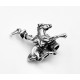Sterling Silver 3D Barrel Racer Charm