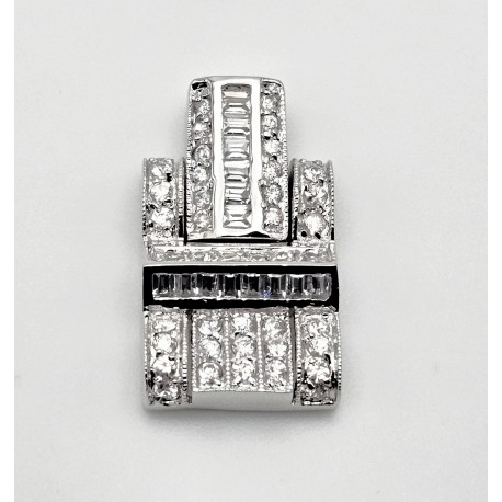 Sterling Silver Pendant With Cubic Zirconia