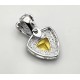Sterling Silver Pendant With Citrine