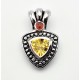 Sterling Silver Pendant With Citrine
