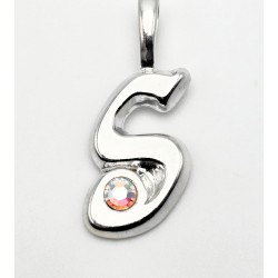 Sterling Silver Initial Pendant W Chain S