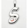 Sterling Silver Initial Pendant W Chain S