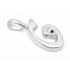 Sterling Silver Initial Pendant W Chain G
