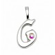 Sterling Silver Initial Pendant W Chain G