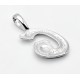 Sterling Silver Initial Pendant W Chain G