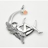 Sterling Silver Fairy Pendant with Crystal