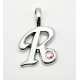 Sterling Silver Initial Pendant W Chain R