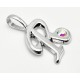Sterling Silver Initial Pendant W Chain R