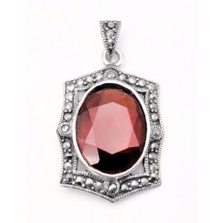 Sterling Silver Marcasite Pendant