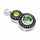 Sterling Silver Pendant With Green Topaz