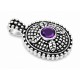 Sterling Silver Pendant With Amethyst
