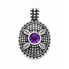 Sterling Silver Pendant With Amethyst