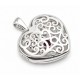 Sterling Silver Heart Locket Pendant