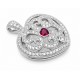 Sterling Silver Heart Locket Pendant