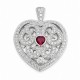 Sterling Silver Heart Locket Pendant