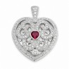 Sterling Silver Heart Locket Pendant