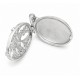 Sterling Silver With CZ Locket Pendant