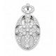 Sterling Silver With CZ Locket Pendant