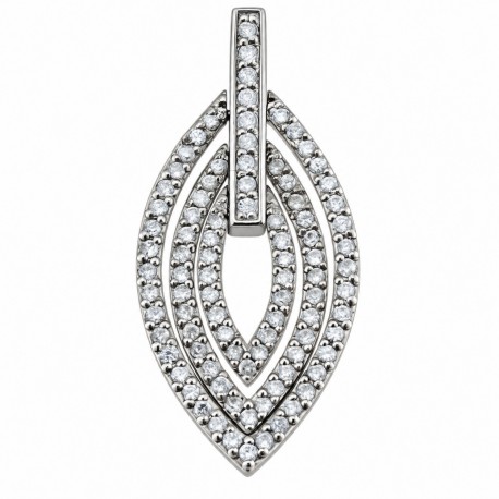 Sterling Silver Pendant with CZ